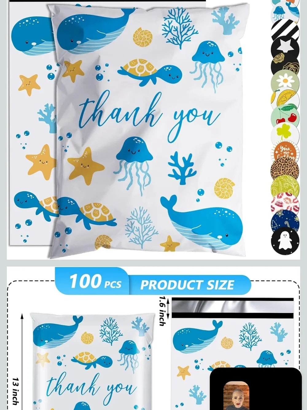 Poly Mailers - Thank You Ocean Friends